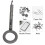 Grau ABS-Handheld-Pinpointer-Metalldetektor 9V 9