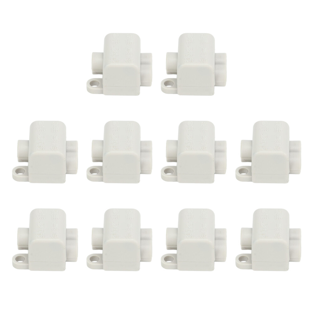 10 Pcs 60A 400V Quick Connector Cable Terminal One In Two Out Electrical Wiring Inline Junction Blocks For 0.5Â6Mmâ² Wiring 7621319420926