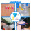 100 ml Farbfiltertrichter, Netzgewebe, Silikon & Papier 4