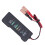 12V Autobatterieprüfer mit Clips, Schwarz, 6-LED 6