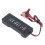 12V Autobatterieprüfer mit Clips, Schwarz, 6-LED 14
