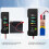 12V Autobatterieprüfer mit Clips, Schwarz, 6-LED 12