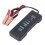 12V Autobatterieprüfer mit Clips, Schwarz, 6-LED 15