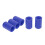 10er Set Silikonschlauchkappen 12mm Blau 6