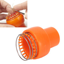 Wire Crochet Loom Orange Ergonomic Design Auto Release Safe sturdy Wire Crochet Knitter for Hat Scarf Socks
