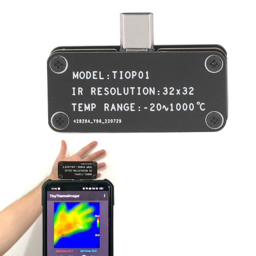 Phone Thermal Imaging Lens 32 X 32 Mini Various Modes Phone Infrared Thermal Camera for Android