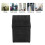 PU-Leder Zigarettenbox 20-Cap 6,5 x 10 x 3,2 cm Schwarz 4