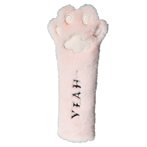 Katzenkrallen Plüsch-Sicherheitsgurtbezug - Rosa, Einheitsgröße 2