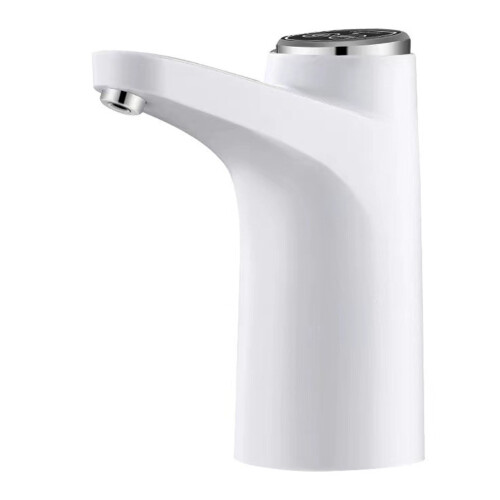 Pompe à eau électrique pour bouteille, rechargeable par USB, 1200 mAh, blanche