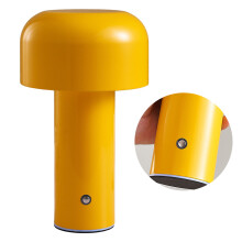 Pilz-Tischlampe 550 g gelb stufenloses Dimmen