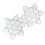 Wiederverwendbare Silikon-Schneeflockenform 3er-Set Flexible Bastel-Dekorationsblätter 6