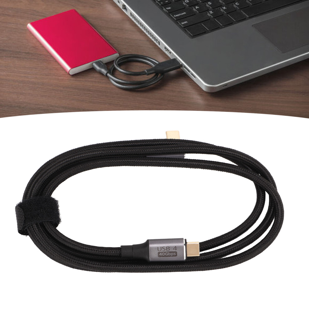 1.2M Usb C To Usb C Cable 40Gbps High Transmission Speed Fast Charging Right Angle Data Cable 8771319435099