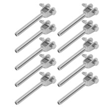 10 Stück Jaw Swage Endbefestigungen 316 Edelstahl 3 mm