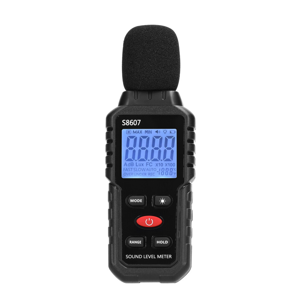 A-Weighted Noise Detector 30-130Db Mini Decibel Monitoring Device High Accuracy Sound Level Meter Digital Display With Backlight 9341319438599