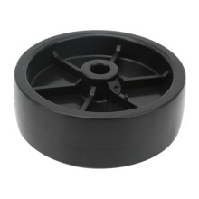 6-Zoll-Anhänger-Stützrad 1200 lb Schwarz-Phenolharz 6x2 Zoll