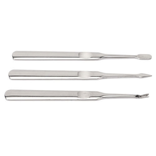 3-teiliges Edelstahl-Nagelhaut-Trimmer & Pusher-Set 1