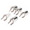 25pcs Nail Extension Forms Guide Aluminium Frame Reusable French Nail UV Gel Protector Forms 1