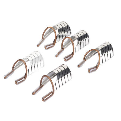 25pcs Nail Extension Forms Guide Aluminium Frame Reusable French Nail UV Gel Protector Forms
