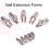 25pcs Nail Extension Forms Guide Aluminium Frame Reusable French Nail UV Gel Protector Forms 7