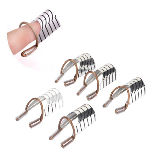 25pcs Nail Extension Forms Guide Aluminium Frame Reusable French Nail UV Gel Protector Forms 2