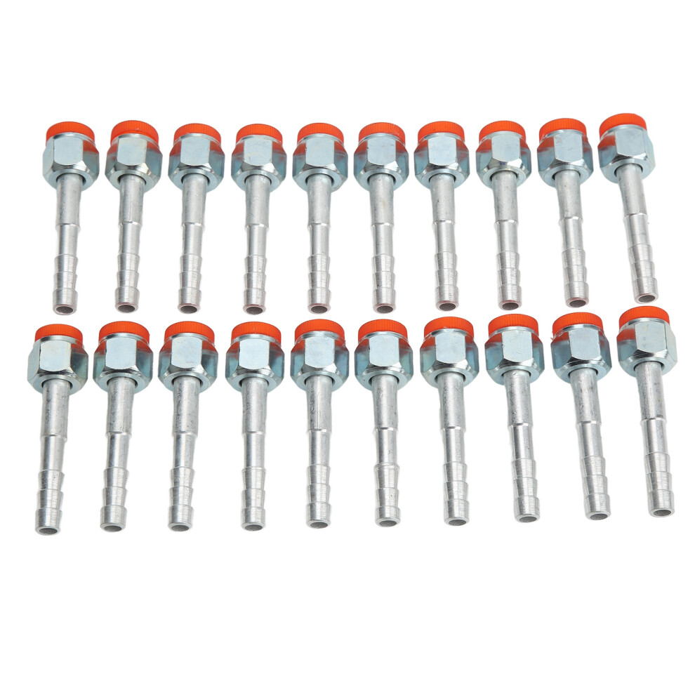 20Pcs Air Conditioning Hose Barb Fitting Straight Aluminum High Strength Universal For Cars Trucks 3/8In 9321319438928
