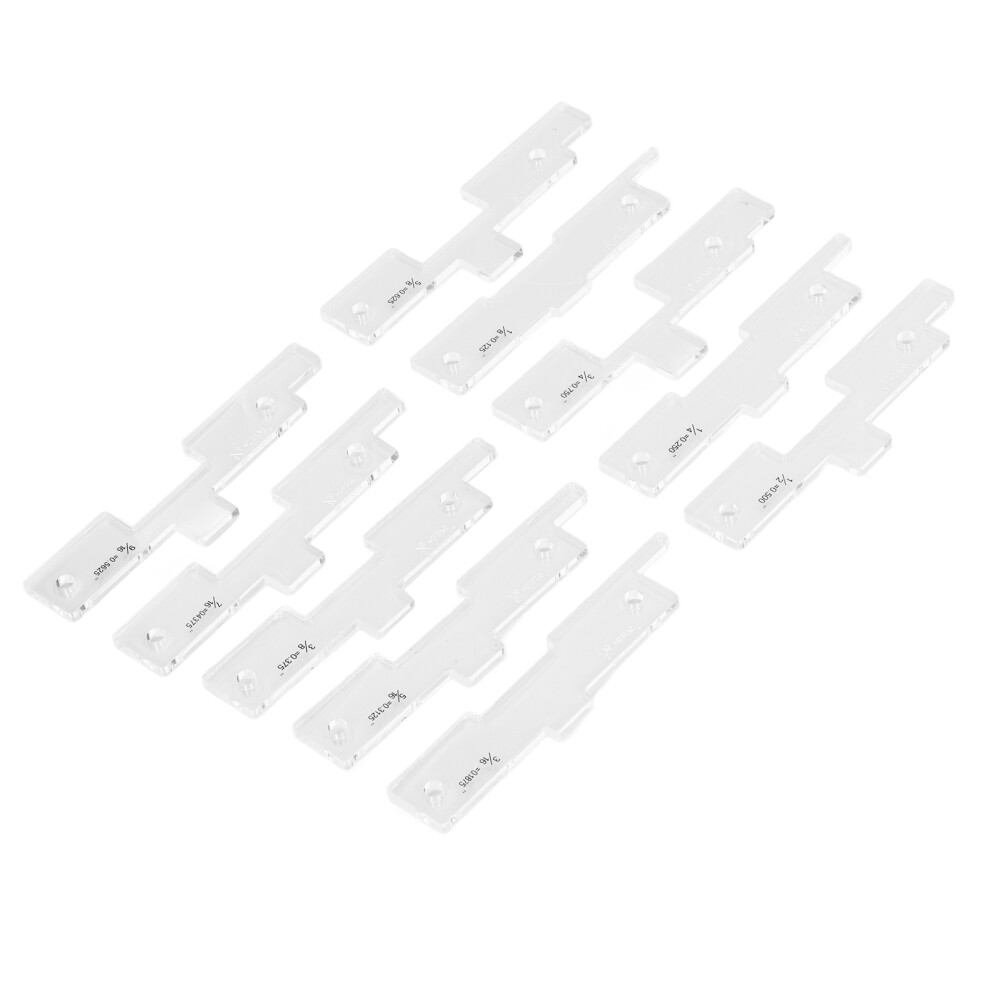10Pcs Router Table Set Up Bars Transparent Acrylic High Accuracy Setup Blocks For Woodworking 4101319440238