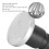 Massagekopf 18mm / 0.7in flacher Edelstahl 3