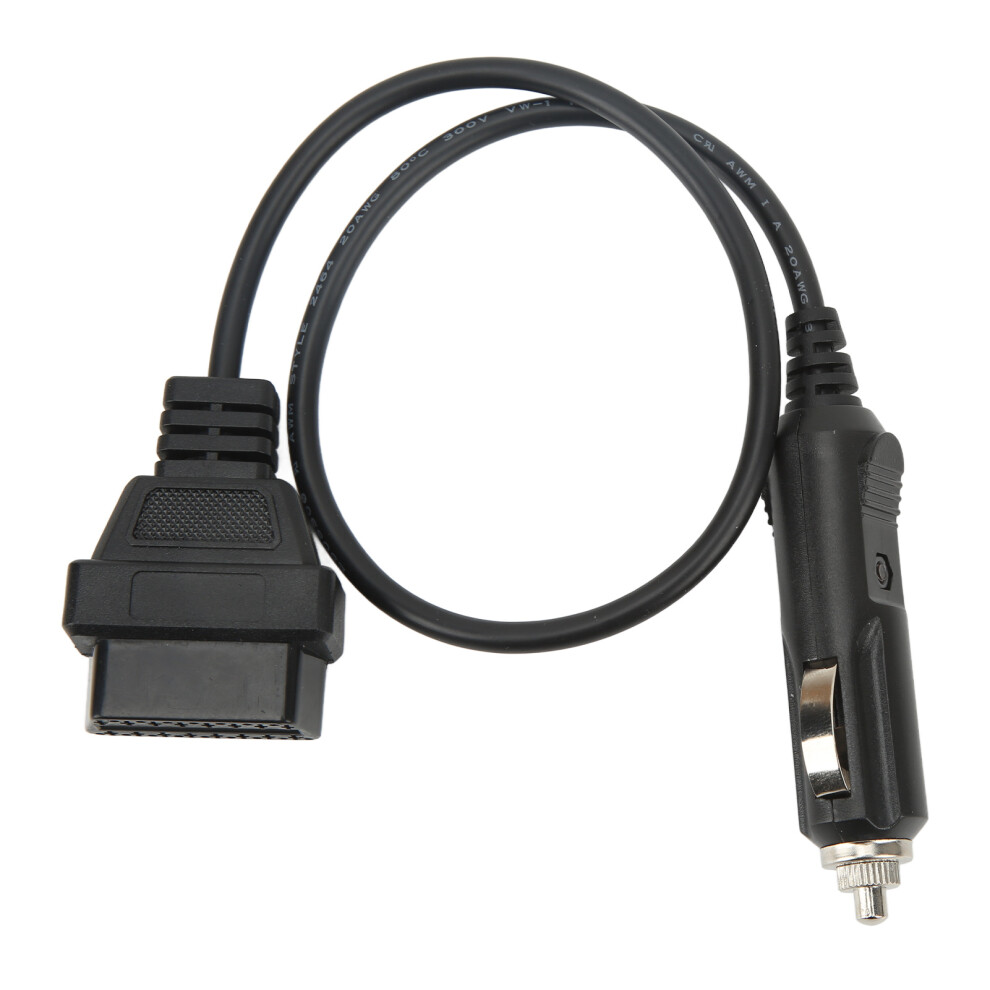Obd2 Male To Cigarette Lighter Cable Emergency Power Supply Memory Saver Diagnostic Adapter Cable 5091319441269
