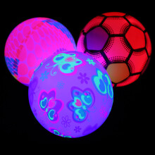 12 piezas de pelotas inflables luminosas para niños de 22 cm coloridas