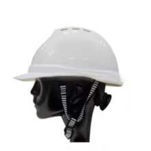 Schutzhelm-Kinnriemen Y-Form 28 cm Schwarz-Weiß