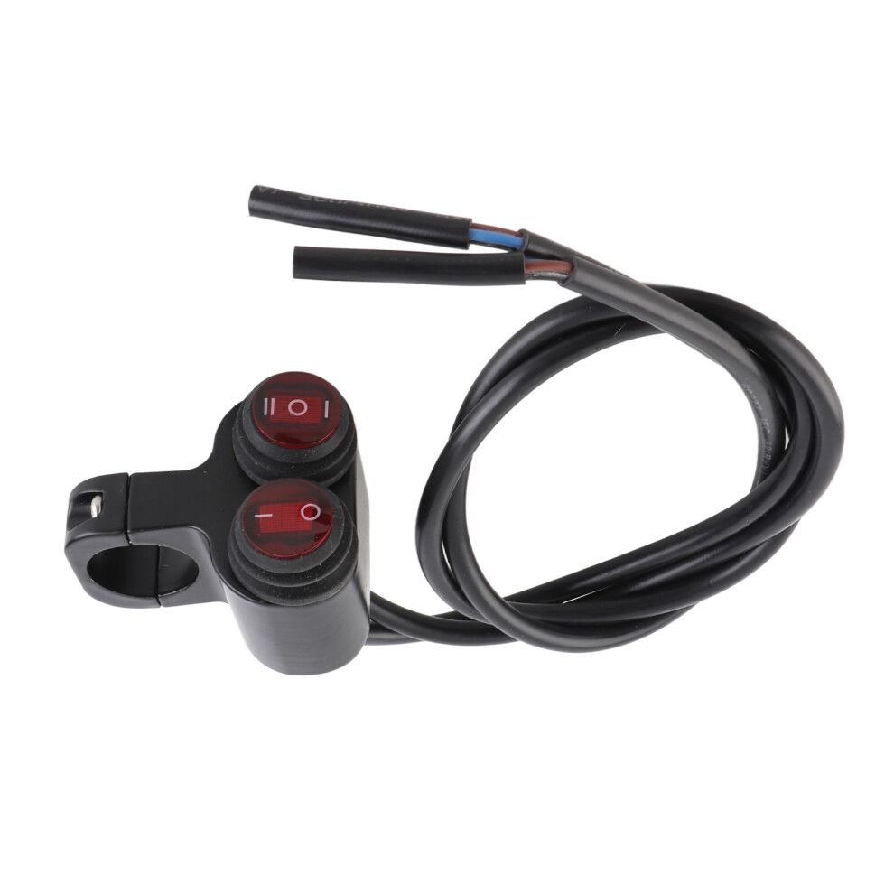 Water Resistant Motorcycle Switch 12V Input Voltage Motorcycle Emergency Flashers Switch With Indicator Light 5091319441740