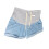 Shorts de denim para maternidad azul claro M - cordón 15