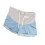Shorts de denim para maternidad azul claro M - cordón 9