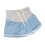 Shorts de denim para maternidad azul claro M - cordón 7