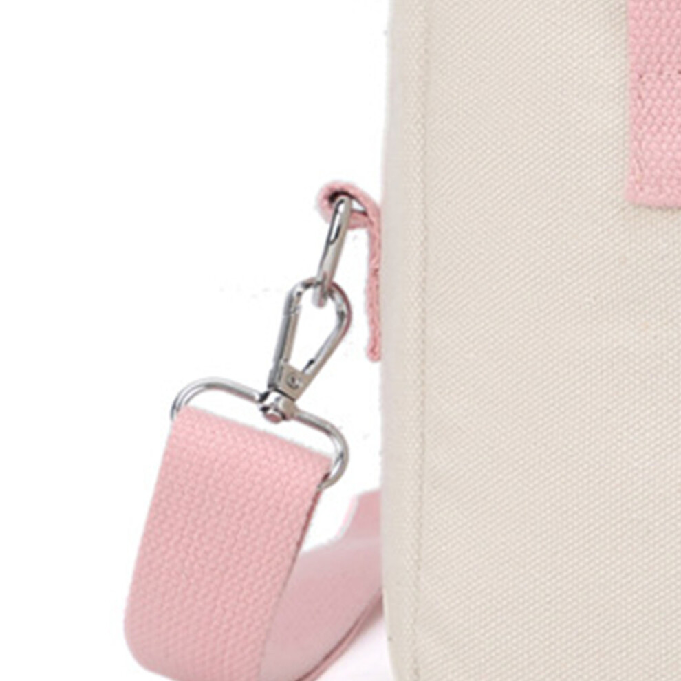 Mommy Bag Cartoon Oxford Fabric Durable Large Capacity Vivid Colors Stroller Organizer for Baby Necessities Pink