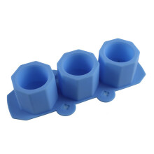 3 Stück Silikon-Gießformen für Beton-Blumentöpfe, Blau, Pink, Lila