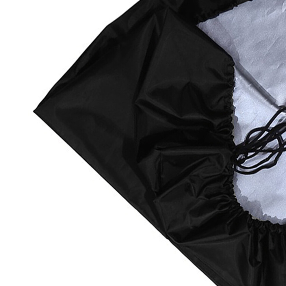 61 Key Black Piano Keyboard Cover with Shrinkable Drawstring Polyester Enclosed Electric Piano Keyboard Cover