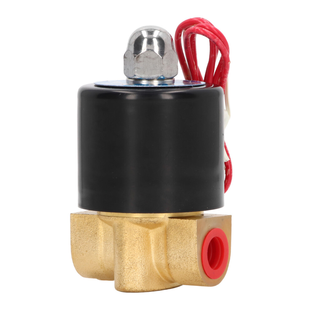 Brass Electric Solenoid Valve 2W025â08 Normally Closed 1/4In 2 Position 2 Way Water Valve 220V 8411319445598