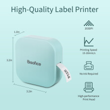 Q30 blanco 82x82x32mm 4xAAA impresora de etiquetas 12mm