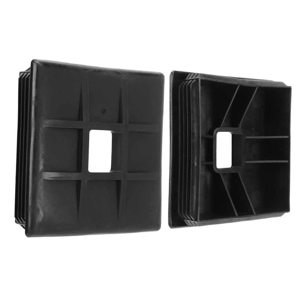 2 Pcs 4In Square Bumper Cap Abs Pipe Hole Plug End Protector Cover Concealed Sewage Hoses For Rv Camper Trailer 7631319448851