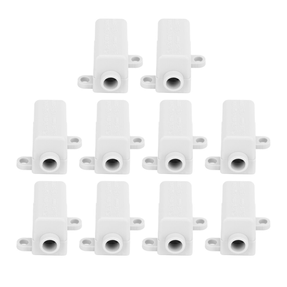 10Pcs Zk 1106 Wire Connector 60A 400V Cable Wire Electrical Joiner Inline Junction Connector Box For Ceiling Lamp Wiring 3011319451572