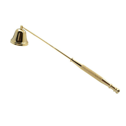 Goldfarbener Glockenförmiger Eisen-Kerzenlöscher 20  3,8 cm 1