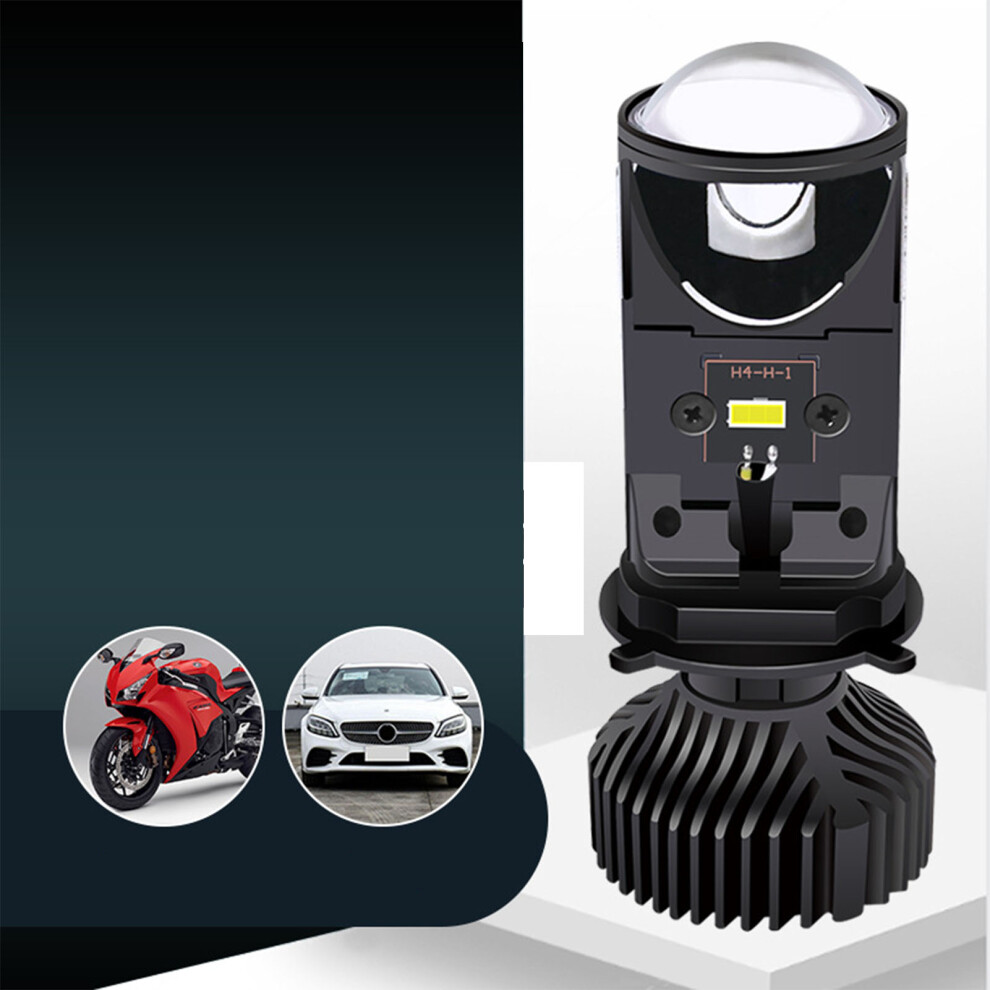 Motorcycle Led Headlight Bulb High Brightness Fisheye Lamp Kit Aluminium 12Â24V High Low Beam Y8-H4 9491319452535