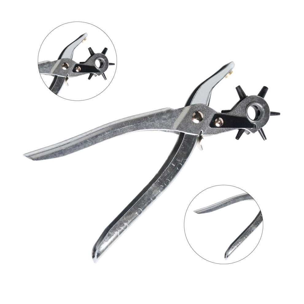 Belt Hole Puncher 2Mm 2.5Mm 3Mm 3.5Mm 4Mm 4.5Mm Multifunctional Spring Steel Efficient Leather Hole Punch Tool 8791319452957
