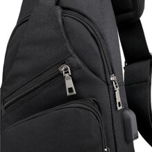 Herren Bauchtasche Modell Herren: Schwarz 4,2 L 33x16x8 cm