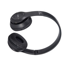 Faltbare Bluetooth-Over-Ear-Kopfhörer Schwarz