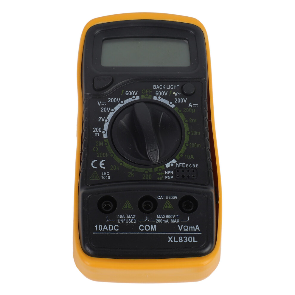 Digital Display Multimeter Handheld Portable High Accuracy Blue Backlight Multi Tester For Voltage Current 7671319453509