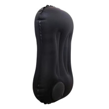 Inflatable Pillow Camping Travel Pillows Flocked Fabric Ultralight Press Automatic Inflation for Neck Lumbar Black