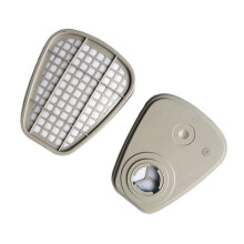 1 Pair 6001 Gas Cover Filter Cartridge Reusable Chemical Gas Filter Cartridges for 6800 7502 6200