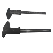 Verniercaliper 0–150 mm Doppelsskala Metall & Kunststoff Schwarz Messgerät